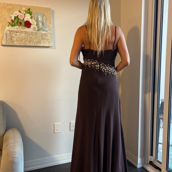 New Brown dress for prom, party, or other occasion NWT - Picture 2 of 6